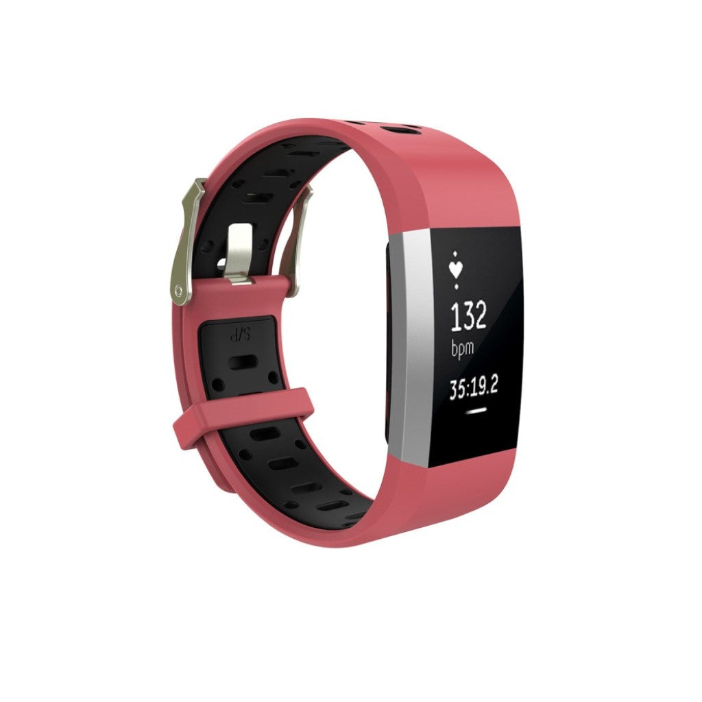 Rigtigt fantastisk Fitbit Charge 2 Silikone Rem - Rød#serie_2