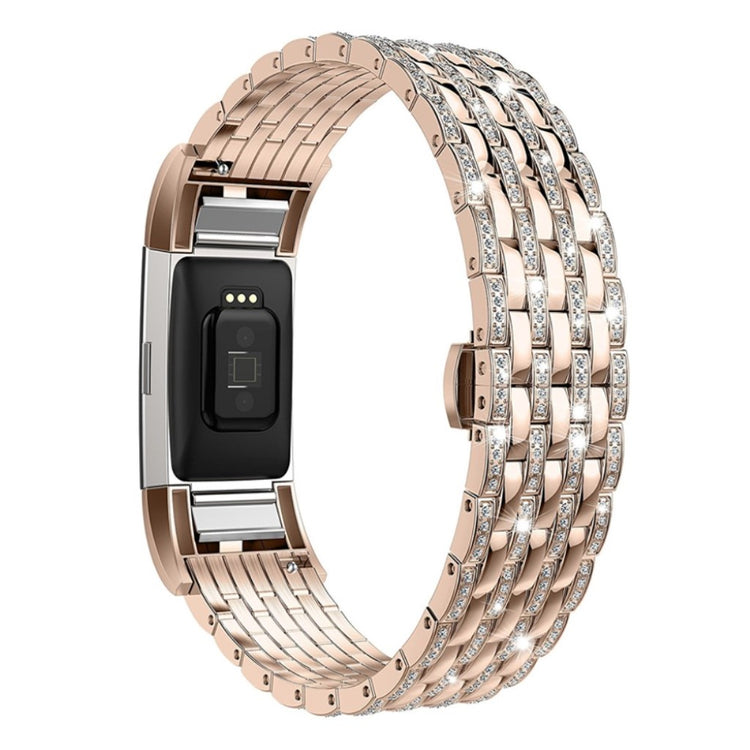 Meget skøn Fitbit Charge 2 Metal og Rhinsten Rem - Flerfarvet#serie_1