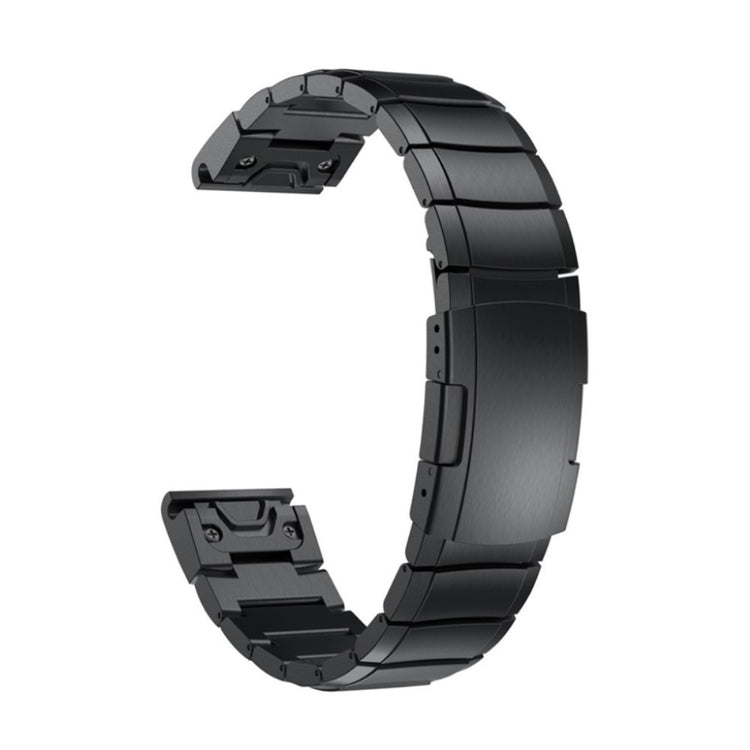 Slidstærk Garmin Fenix 5 Metal Rem - Sort#serie_2