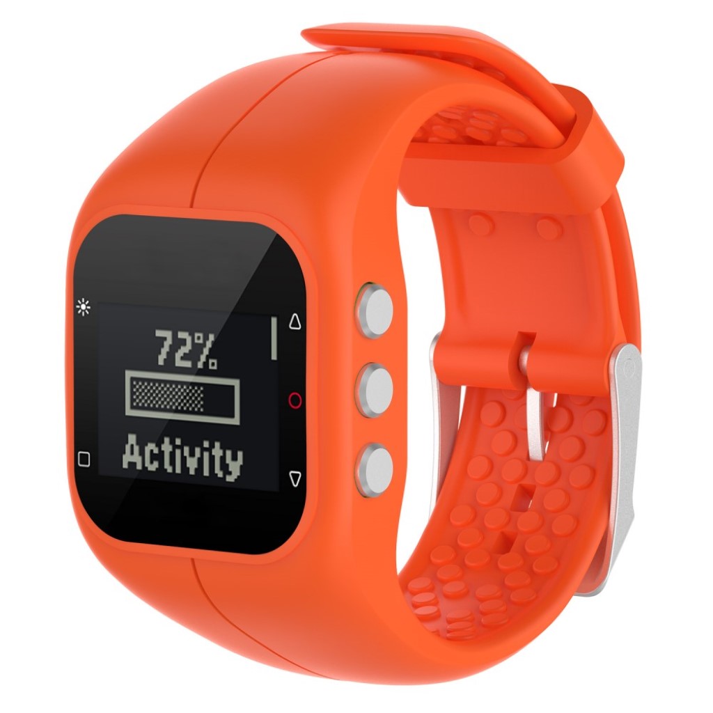 Helt vildt sejt Polar A300 Silikone Rem - Orange#serie_10