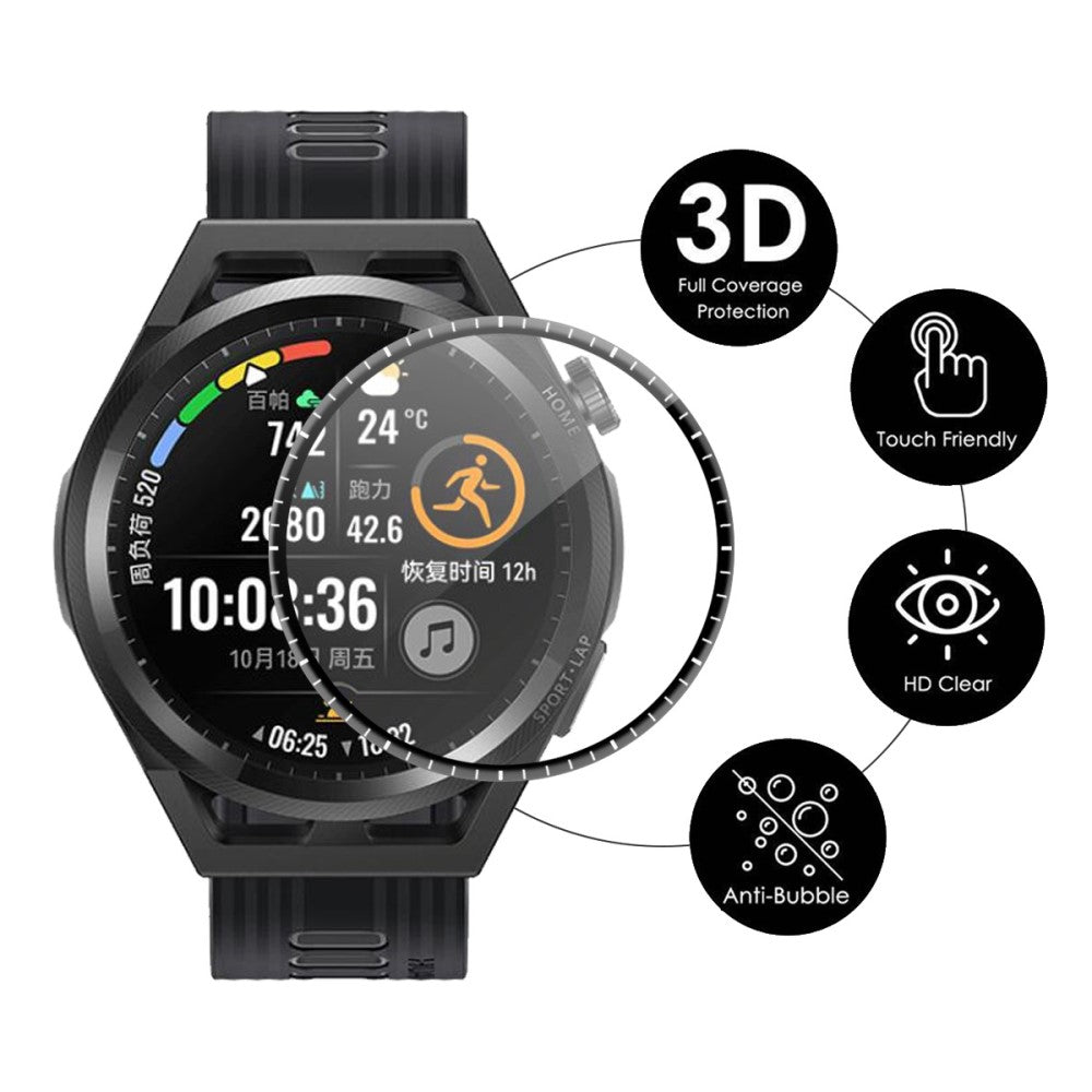 2stk Huawei Watch GT Runner Plastik Skærmbeskytter - Gennemsigtig#serie_325