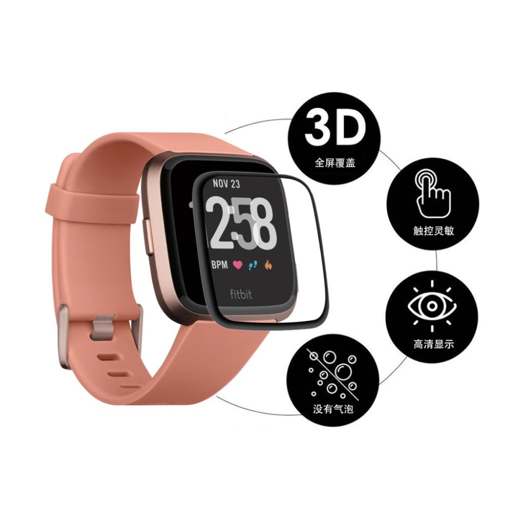 2stk Fitbit Versa 3 Plastik Skærmbeskytter - Gennemsigtig#serie_633