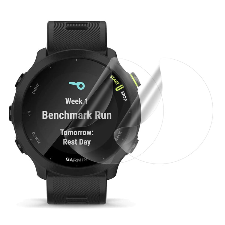 2stk Garmin Forerunner 55 Plastik  HD Skærmbeskytter - Gennemsigtig#serie_175