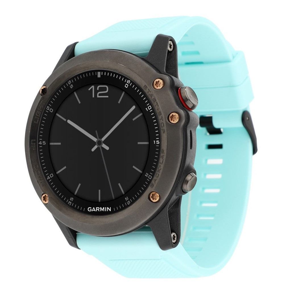 Smuk Garmin Fenix 5X / Garmin Tactix Charlie Silikone Rem - Grøn#serie_5