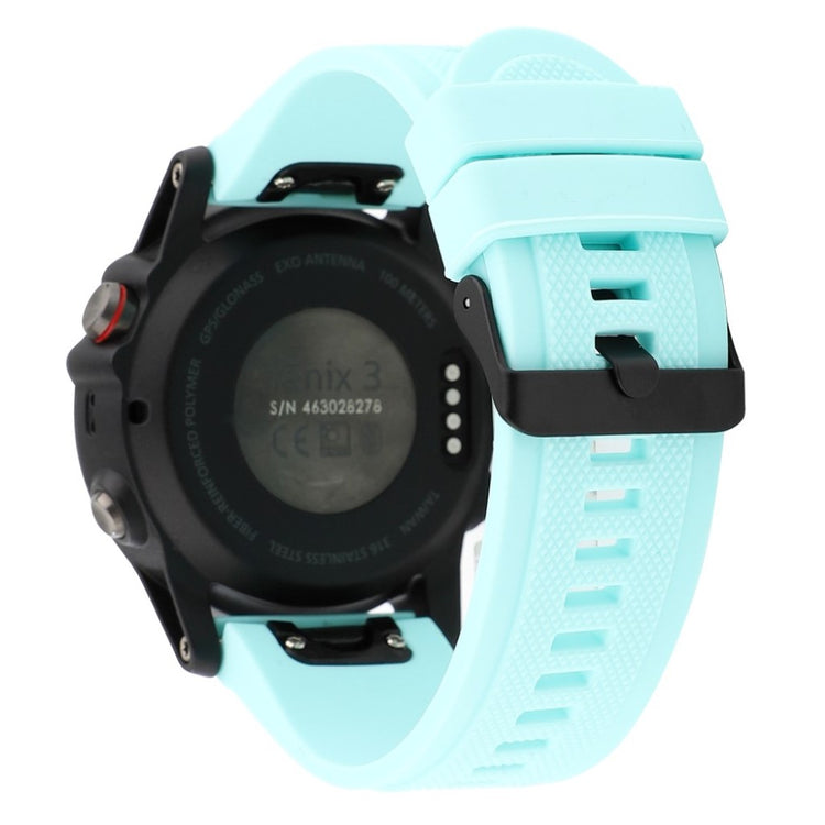 Smuk Garmin Fenix 5X / Garmin Tactix Charlie Silikone Rem - Grøn#serie_5