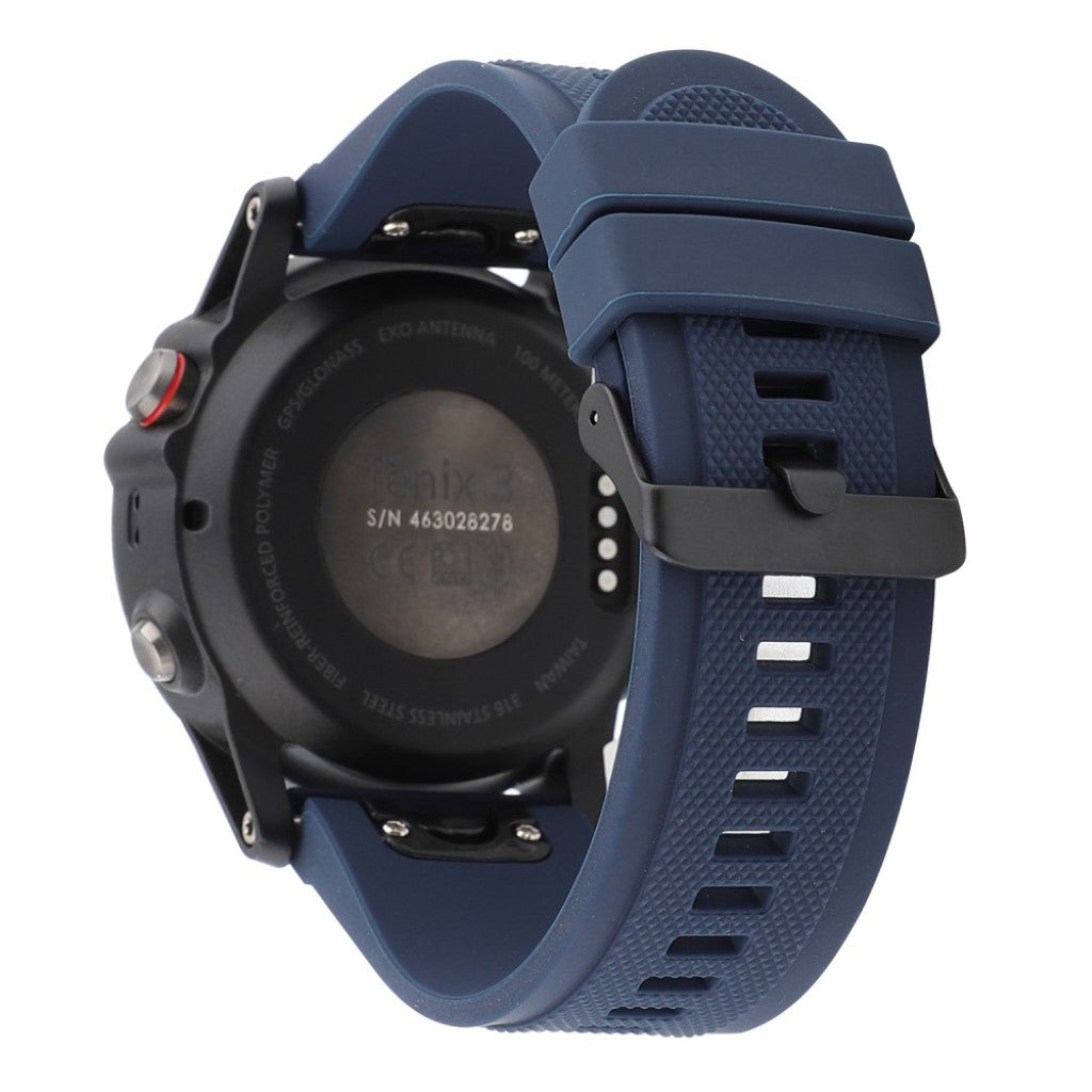 Smuk Garmin Fenix 5X / Garmin Tactix Charlie Silikone Rem - Blå#serie_9