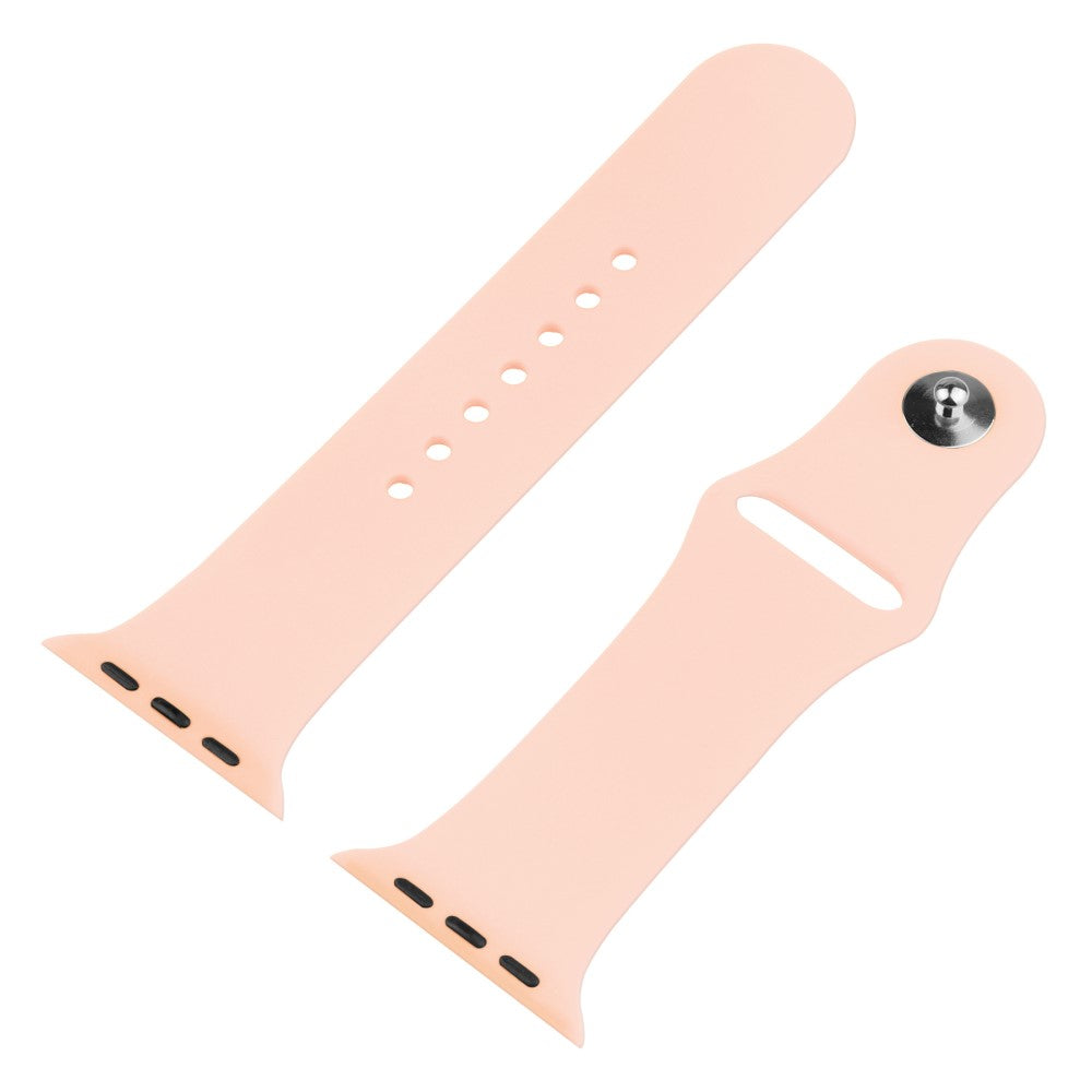 Apple Watch Series 7 41mm Silikone Cover med Rem og Hærdet Glas - Pink#serie_5