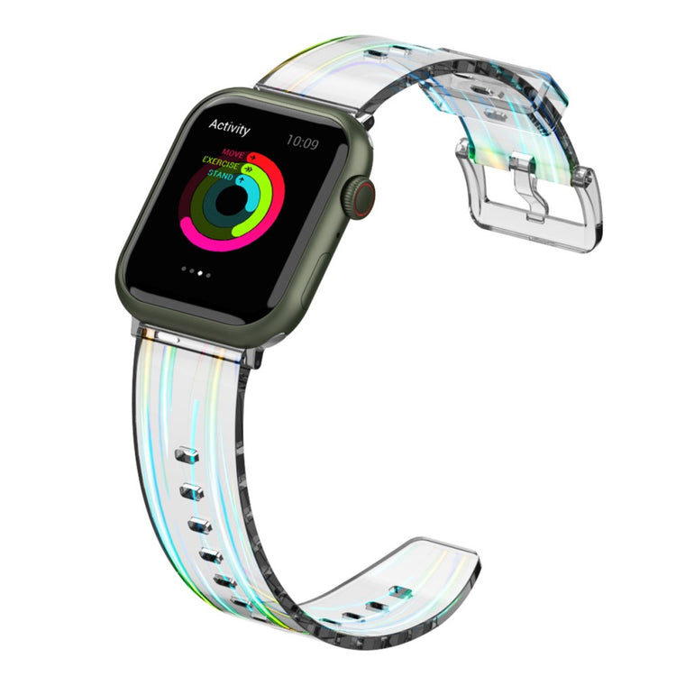 Rigtigt cool Apple Watch Series 7 41mm Silikone Rem - Blå#serie_4