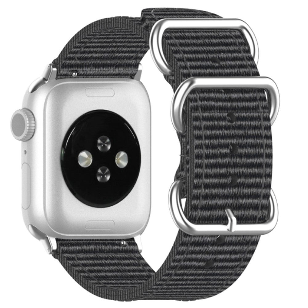 Vildt flot Apple Watch Series 7 41mm Nylon Rem - Sølv#serie_3