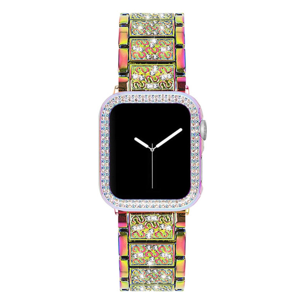 Apple Watch Series 7 41mm Metal Rem med Cover - Flerfarvet#serie_8