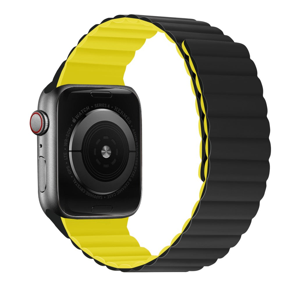 Mega fint Apple Watch Series 7 41mm Silikone Rem - Sort#serie_3