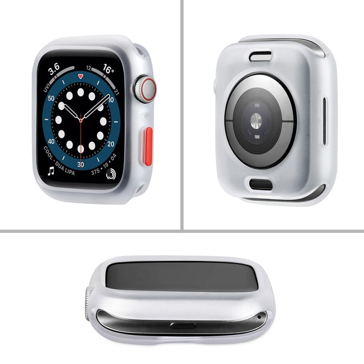 Vildt Fed Apple Watch Series 7 41mm Cover med Skærmbeskytter i Silikone - Gennemsigtig#serie_3