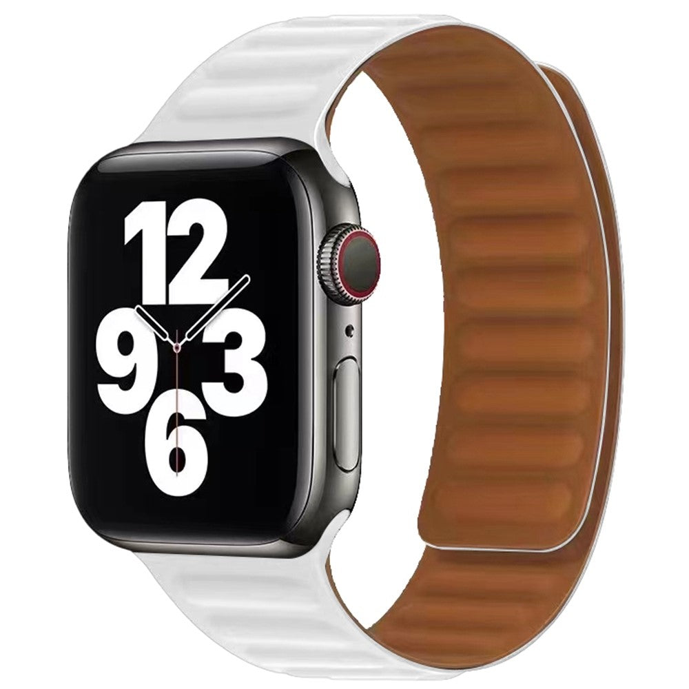 Stilren Apple Watch Series 7 41mm Silikone Rem - Hvid#serie_2