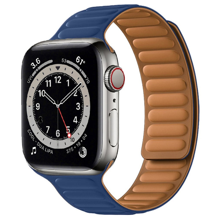 Stilren Apple Watch Series 7 41mm Silikone Rem - Blå#serie_5