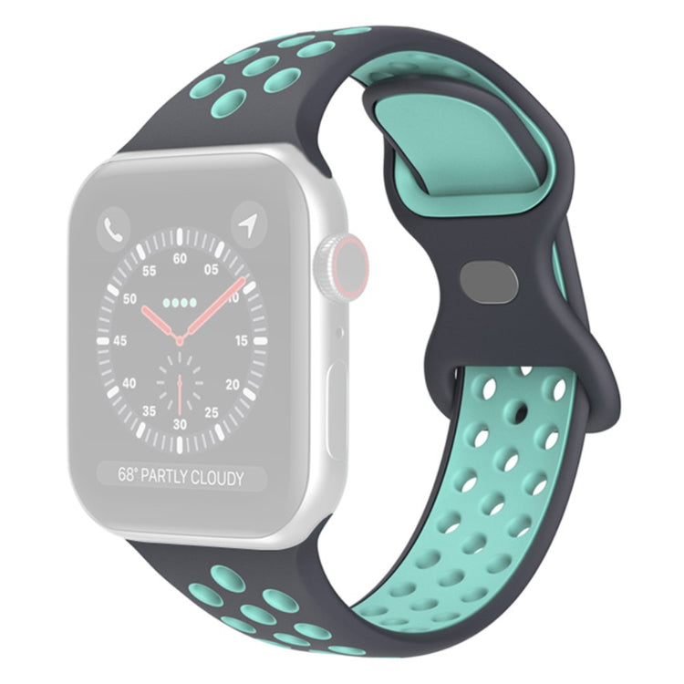 Rigtigt flot Apple Watch Series 7 41mm Silikone Rem - Sølv#serie_15