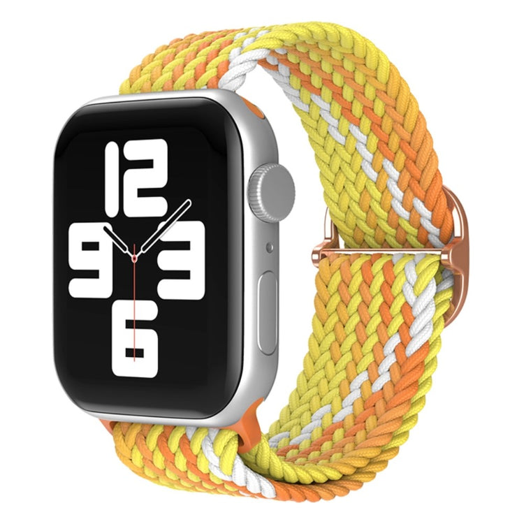 Vildt skøn Apple Watch Series 7 41mm Stof Urrem - Gul#serie_19