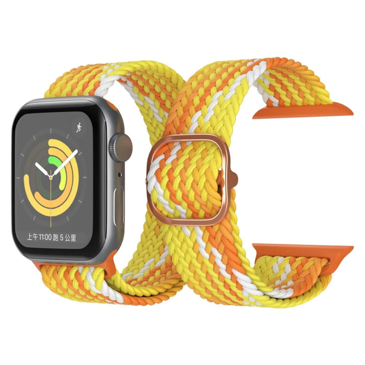 Vildt skøn Apple Watch Series 7 41mm Stof Urrem - Gul#serie_19