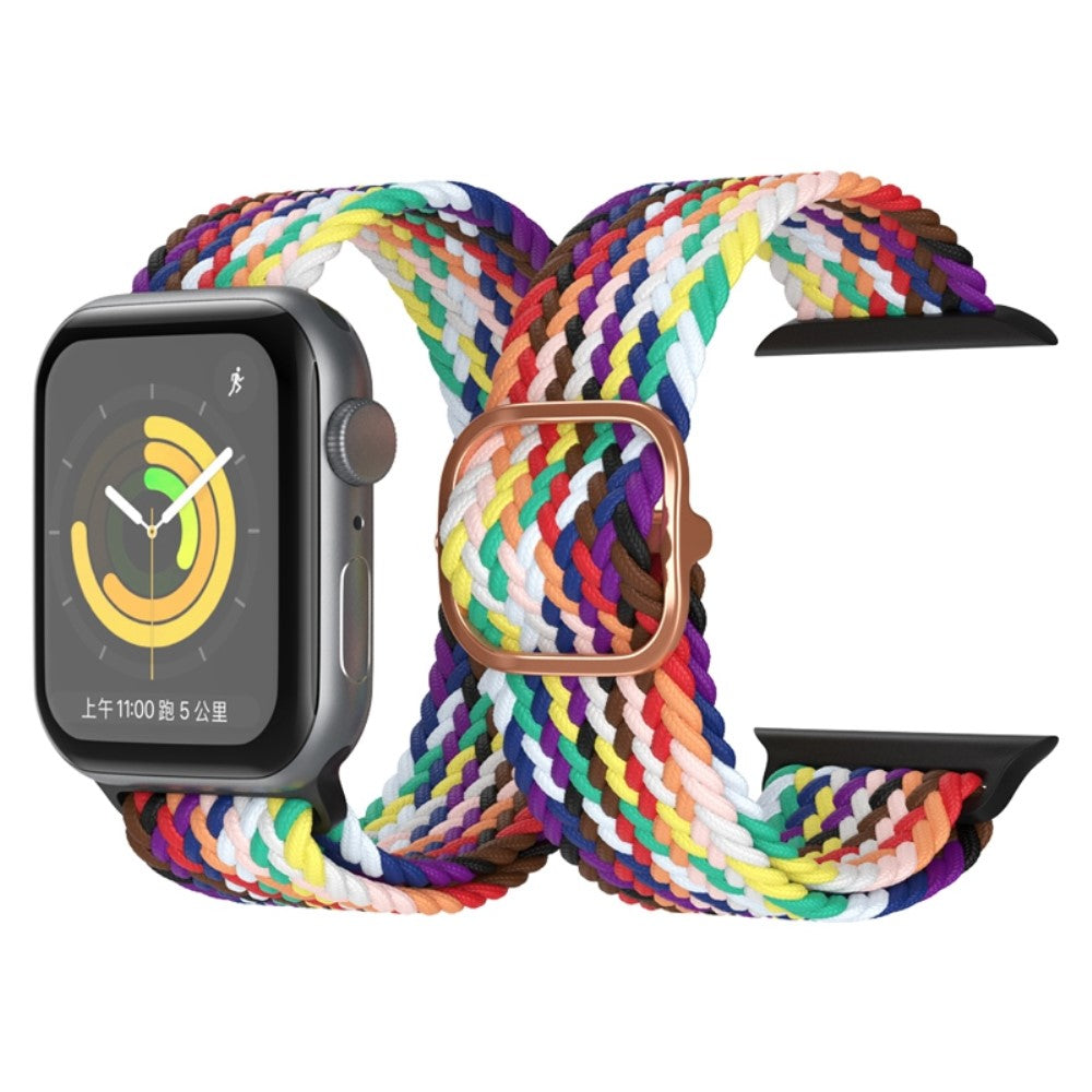 Vildt skøn Apple Watch Series 7 41mm Stof Urrem - Lilla#serie_26