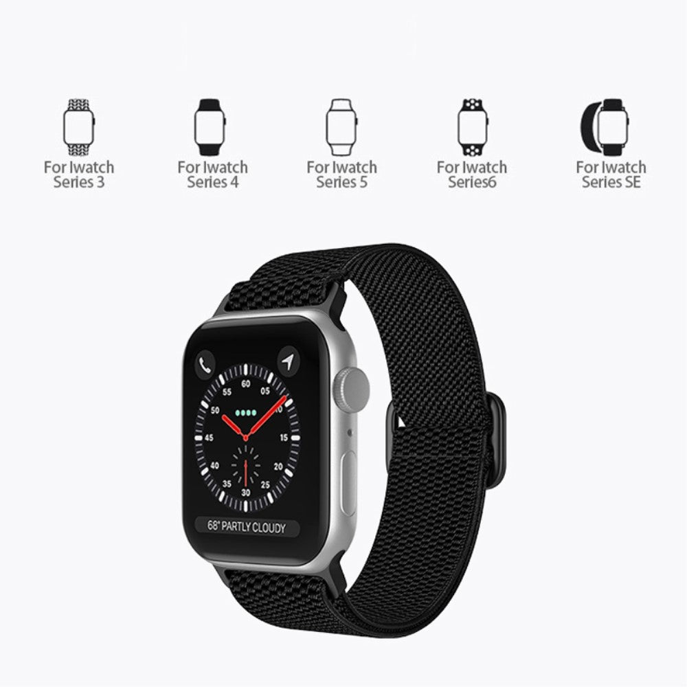 Mega fint Apple Watch Series 7 41mm Stof Urrem - Lilla#serie_10