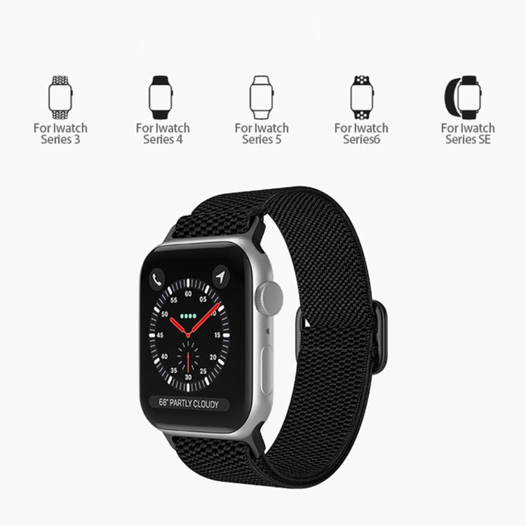 Mega fint Apple Watch Series 7 41mm Stof Urrem - Sort#serie_13