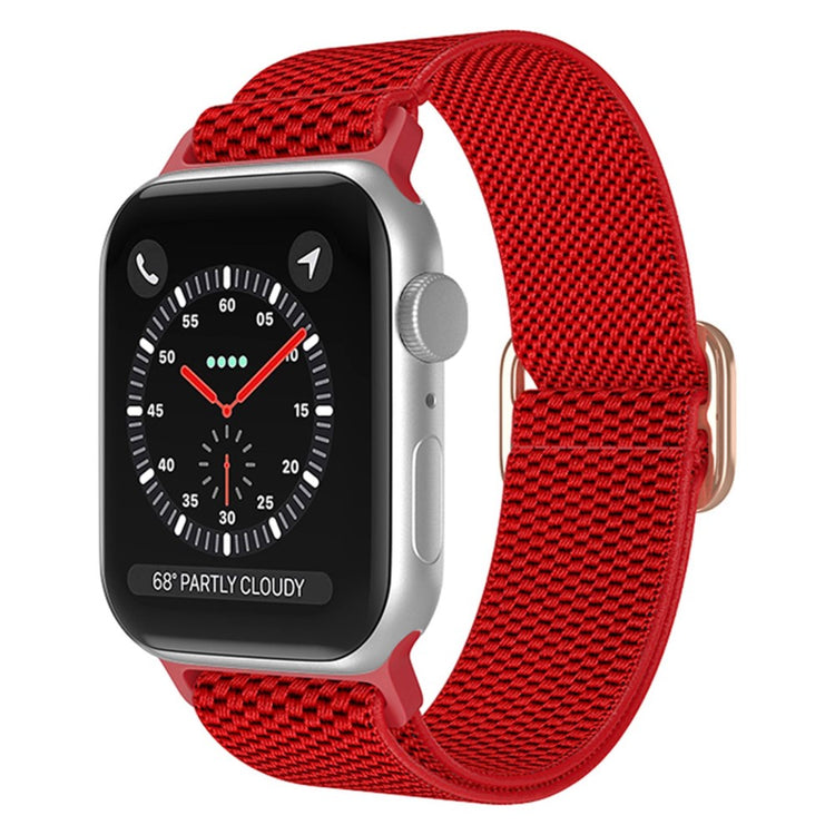 Mega fint Apple Watch Series 7 41mm Stof Urrem - Rød#serie_8