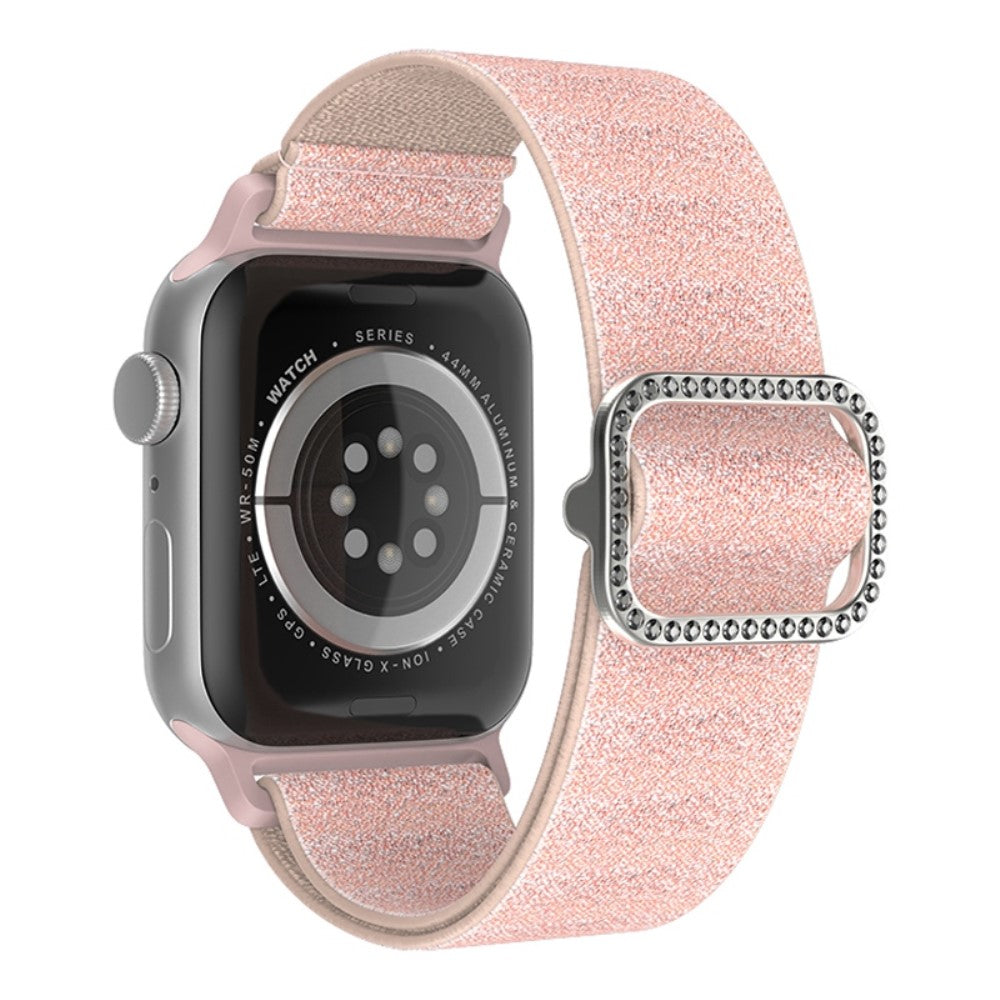 Rigtigt cool Apple Watch Series 7 41mm Nylon Rem - Pink#serie_10