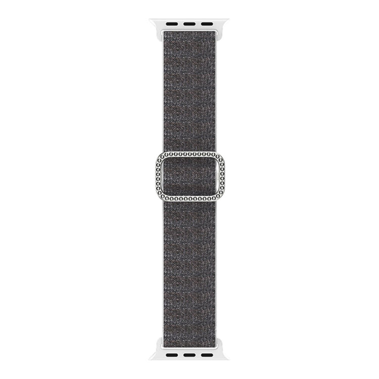 Meget holdbart Apple Watch Series 7 41mm Stof Urrem - Sølv#serie_3