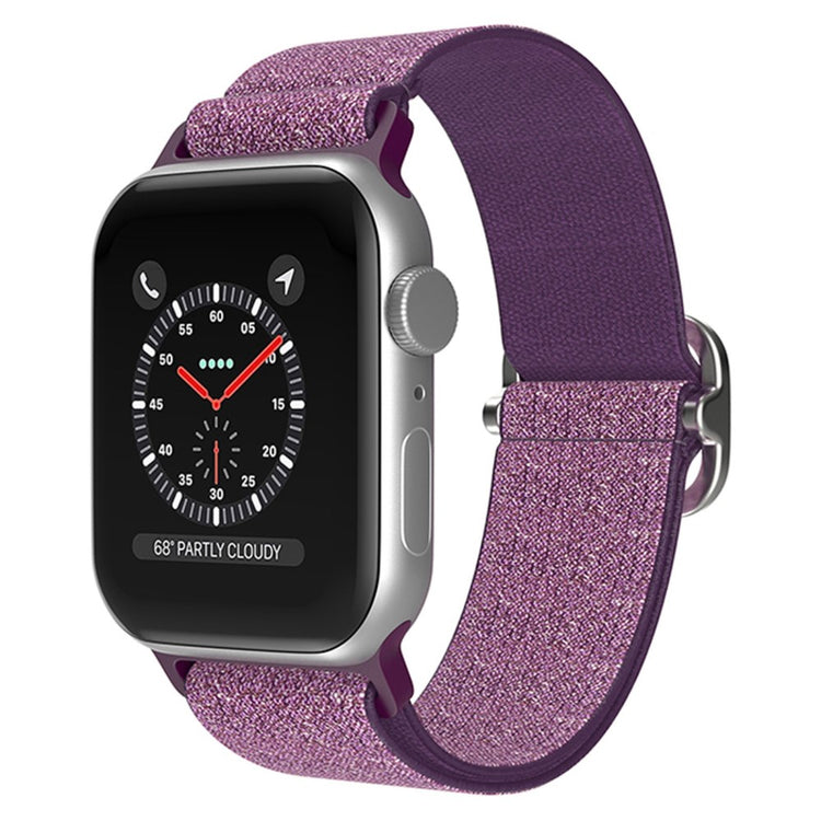 Meget holdbart Apple Watch Series 7 41mm Stof Urrem - Rød#serie_9