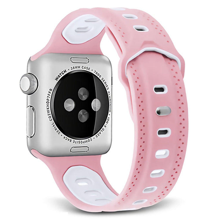 Vildt pænt Apple Watch Series 7 41mm Silikone Urrem - Pink#serie_2