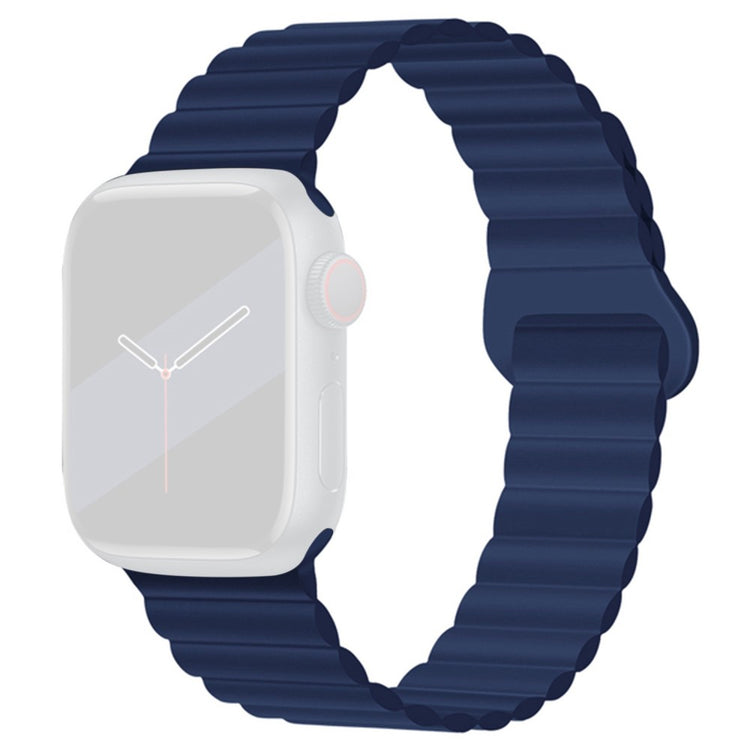 Mega komfortabel Apple Watch Series 7 41mm Silikone Rem - Blå#serie_10