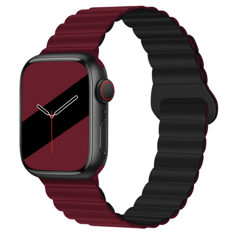 Super flot Apple Watch Series 7 41mm Silikone Urrem - Rød#serie_9