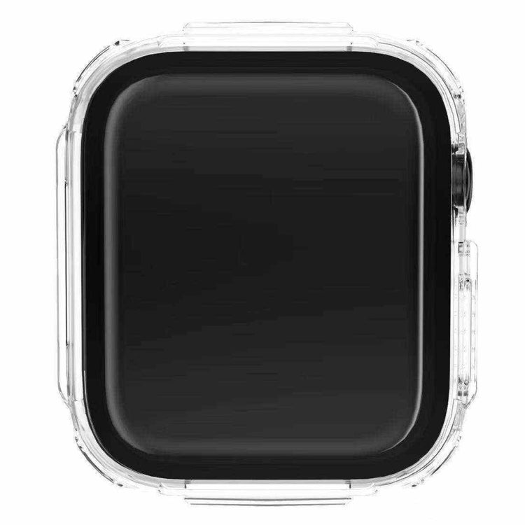 Vildt Flot Apple Watch Series 7 41mm Cover med Skærmbeskytter i Plastik og Hærdet Glas - Gennemsigtig#serie_6