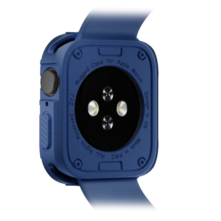 Apple Watch Series 7 45mm  Silikone Bumper  - Blå#serie_3