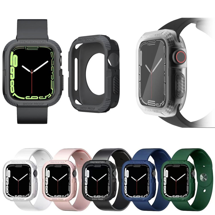 Apple Watch Series 7 45mm  Silikone Bumper  - Hvid#serie_5