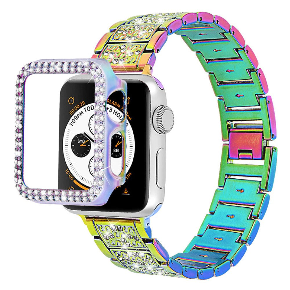 Apple Watch Series 7 45mm Metal Rem med Cover - Flerfarvet#serie_8