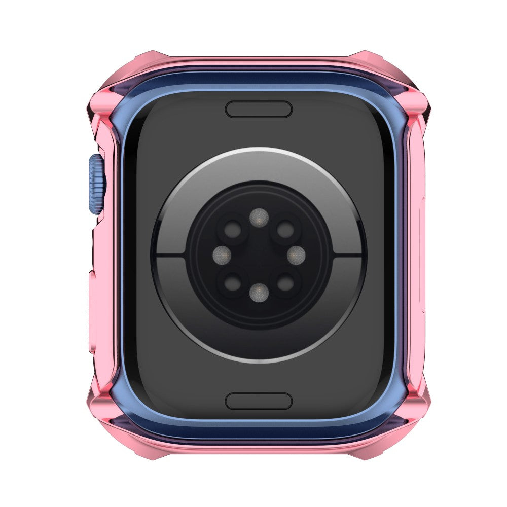 Meget Godt Apple Watch Series 7 45mm Cover med Skærmbeskytter i Rhinsten og Hærdet Glas - Pink#serie_5