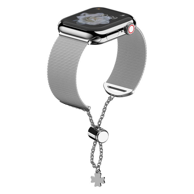 Super elegant Apple Watch Series 7 45mm Metal Rem - Sølv#serie_2