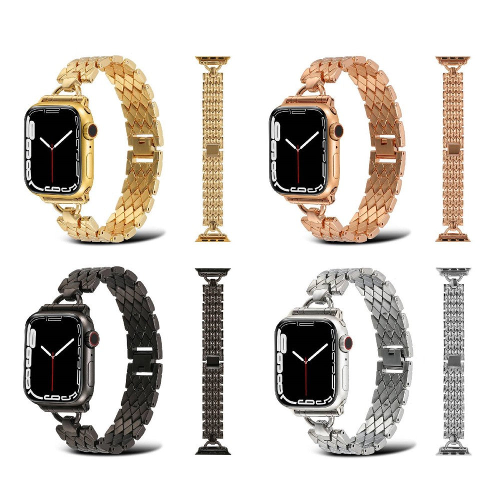 Stilren Apple Watch Series 7 45mm Metal Urrem - Pink#serie_3
