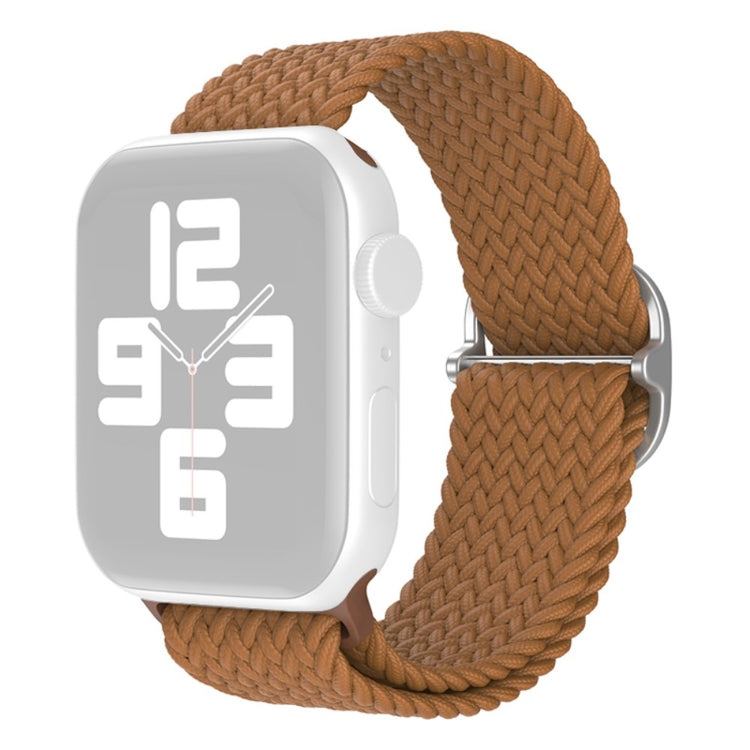 Slidstærk Apple Watch Series 7 45mm Nylon Rem - Brun#serie_14