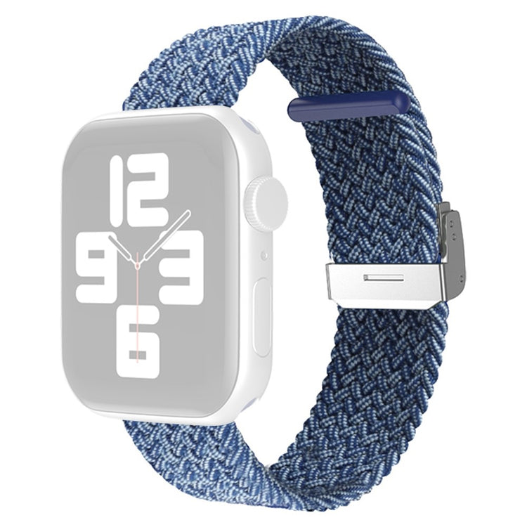 Super skøn Apple Watch Series 7 45mm Nylon Rem - Blå#serie_6