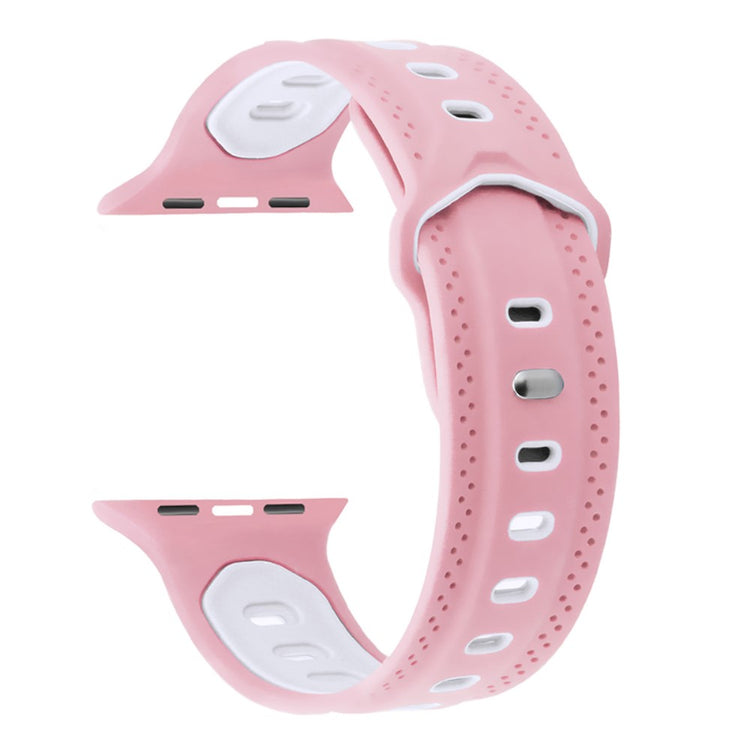 Meget holdbart Apple Watch Series 7 45mm Silikone Rem - Pink#serie_7