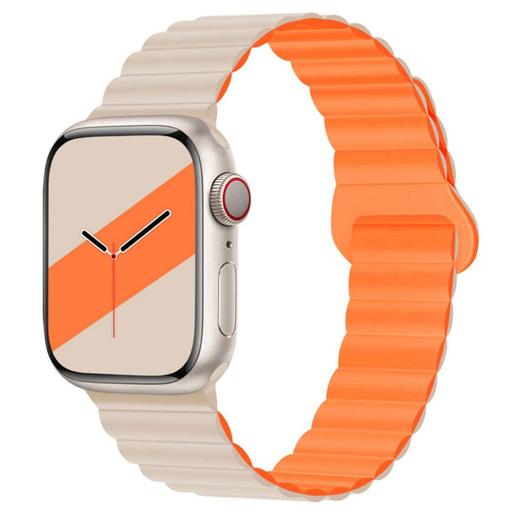 Mega kønt Apple Watch Series 7 45mm Silikone Urrem - Brun#serie_12