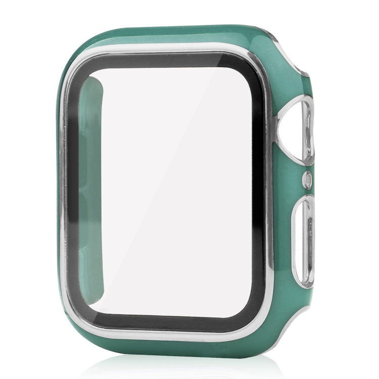 Apple Watch Ultra Plastik Cover med Cover og Hærdet Glas - Grøn#serie_11