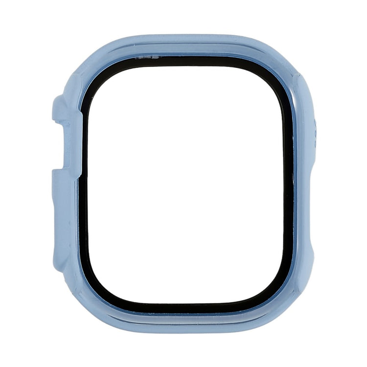 Vildt Godt Apple Watch Ultra Cover med Skærmbeskytter i Plastik og Hærdet Glas - Blå#serie_4