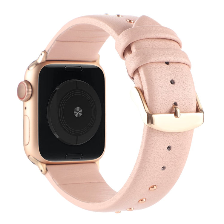 Meget Fantastisk Ægte Læder Universal Rem passer til Apple Smartwatch - Pink#serie_1