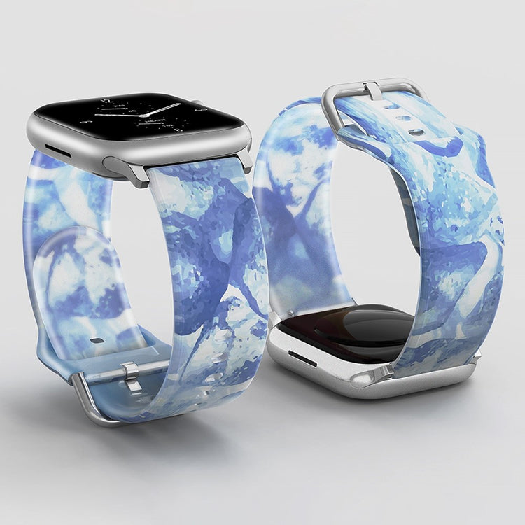 Super cool Universal Apple Silikone Rem - Blå#serie_1