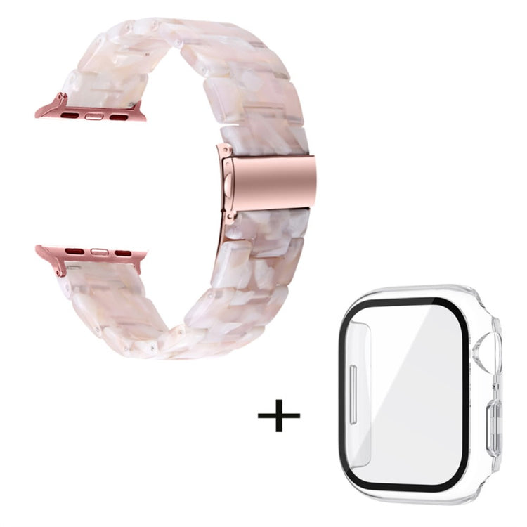 Apple Watch Series 1-3 42mm Metal Rem med Cover - Pink#serie_11