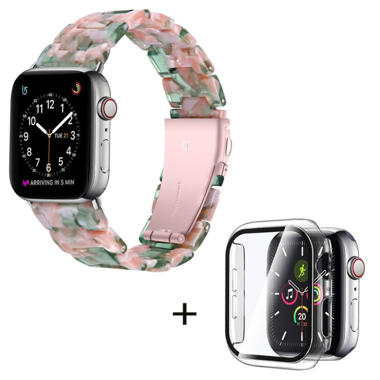 Apple Watch Series 1-3 42mm Metal Rem med Cover - Pink#serie_12