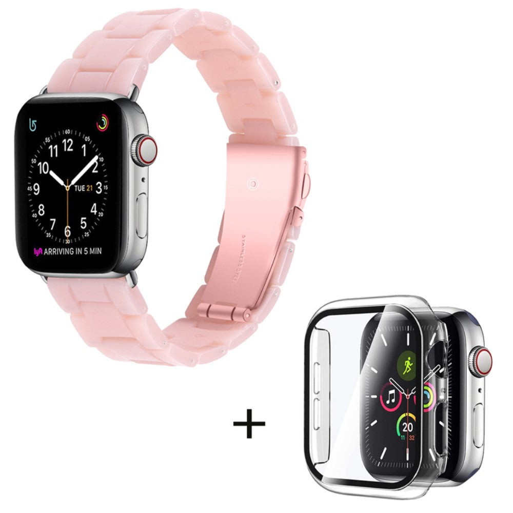 Apple Watch Series 1-3 42mm Metal Rem med Cover - Pink#serie_13