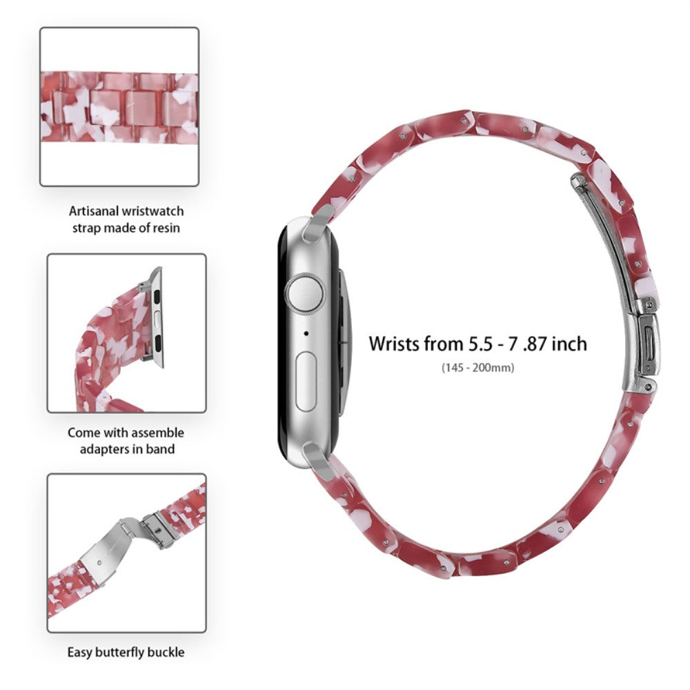 Apple Watch Series 1-3 42mm Metal Rem med Cover - Rød#serie_18